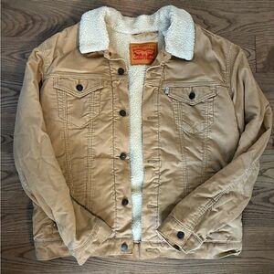 Levi's Men's Beige Sherpa Jacket